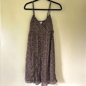 NWT Motherhood Maternity Polka Dot Dress, Chocolate/White, Size S